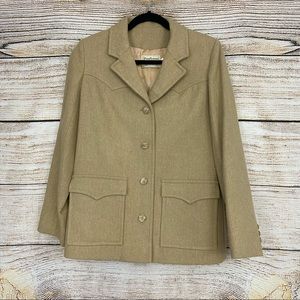 Vintage Pendleton 70s 100% Virgin Wool Western Blazer